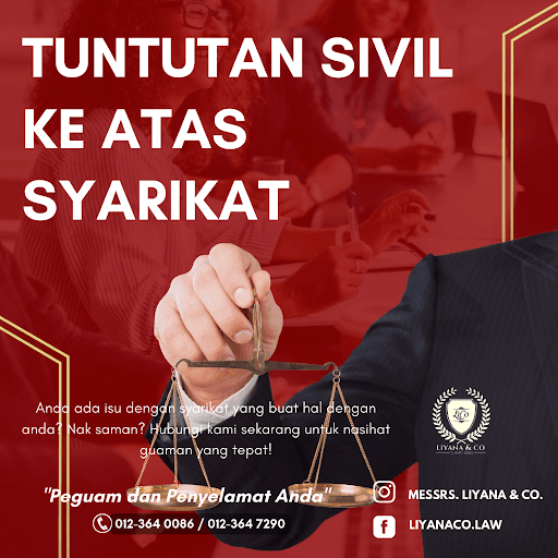 TUNTUTAN SIVIL KE ATAS SYARIKAT