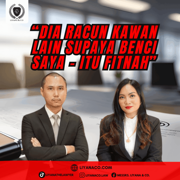 Dia Racun Kawan Lain Supaya Benci Saya – Itu Fitnah