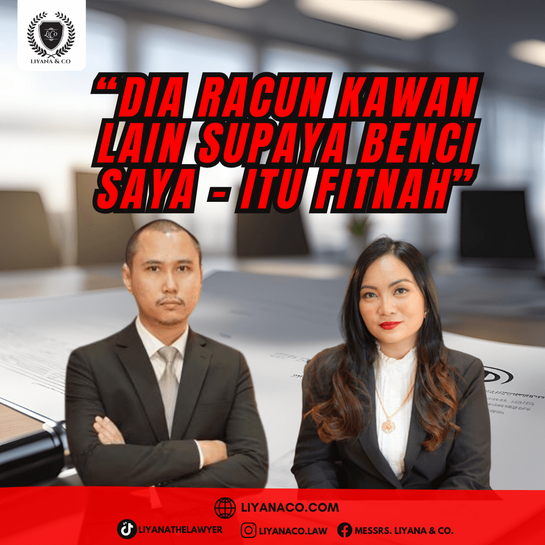 Dia Racun Kawan Lain Supaya Benci Saya – Itu Fitnah