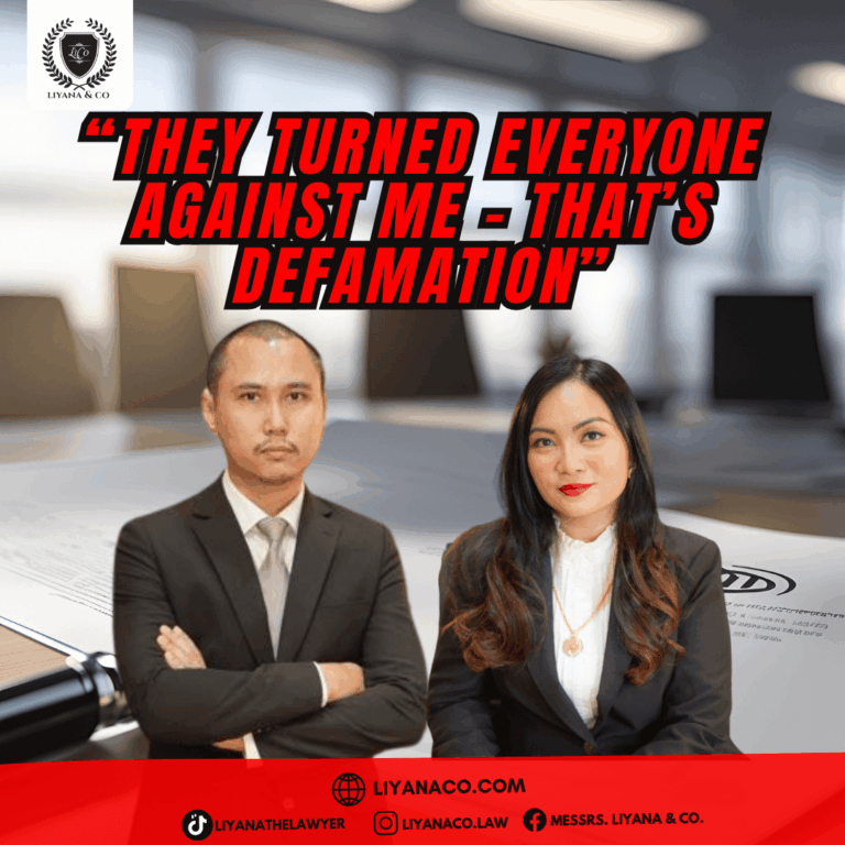 They Turned Everyone Against Me – That’s Defamation