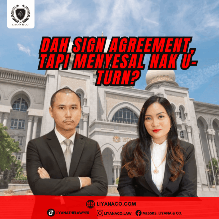 Dah Sign Agreement, Tapi Menyesal?