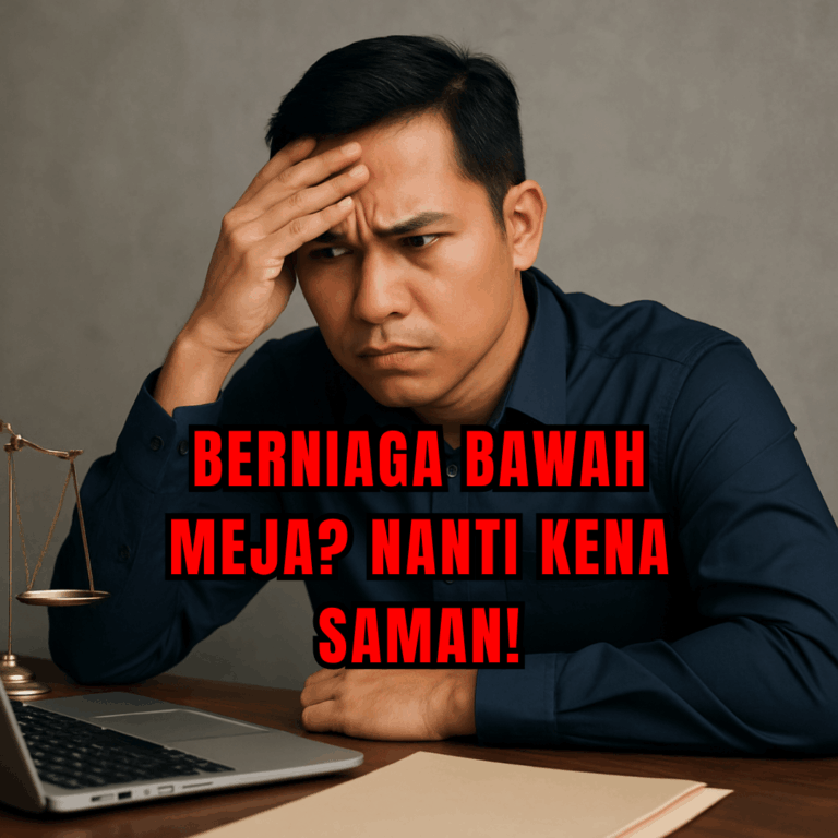 “Berniaga bawah meja? Nanti kena saman!”
