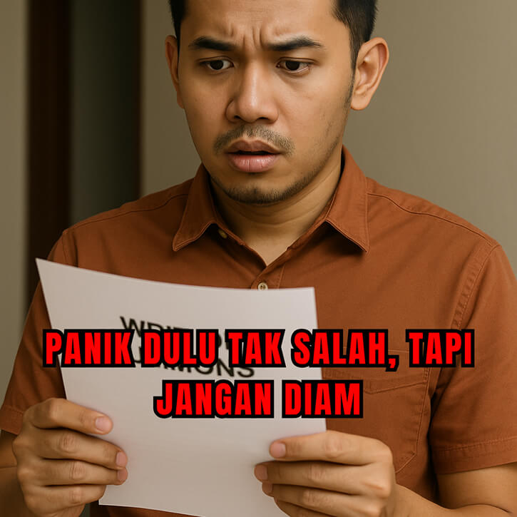 Panik Dulu Tak Salah, Tapi Jangan Diam