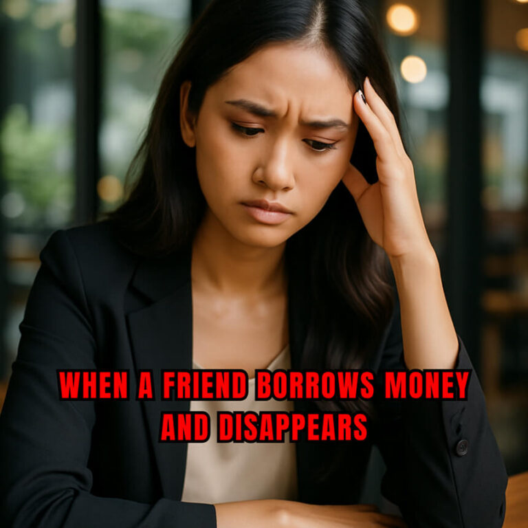 When a Friend Borrows Money and Disappears