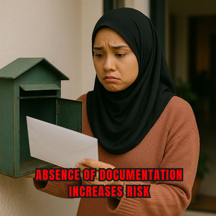 Absence of Documentation Increases Risk