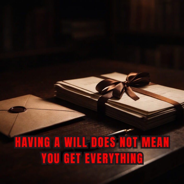 Having a Will Does Not Mean You Get Everything