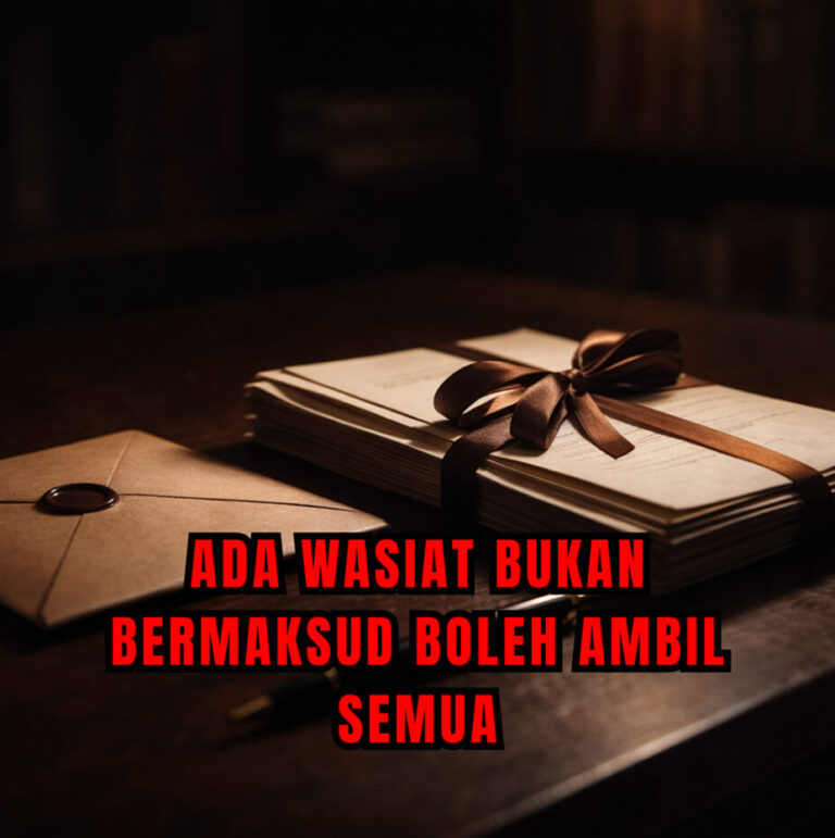 Ada Wasiat Bukan Bermaksud Boleh Ambil Semua