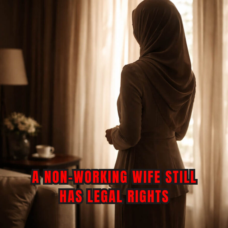 A Non-Working Wife Still Has Legal Rights