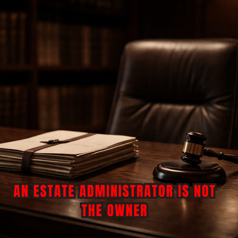 An Estate Administrator Is Not the Owner